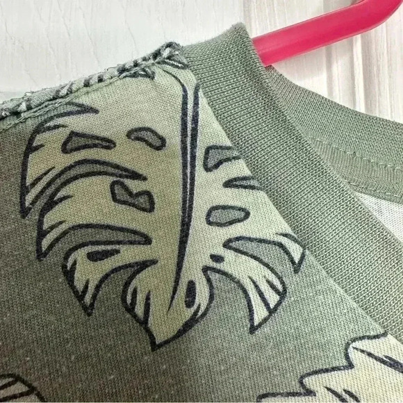 Bluenotes T-Shirt Longline Leaves Green Size  Medium - Picture 11 of 16